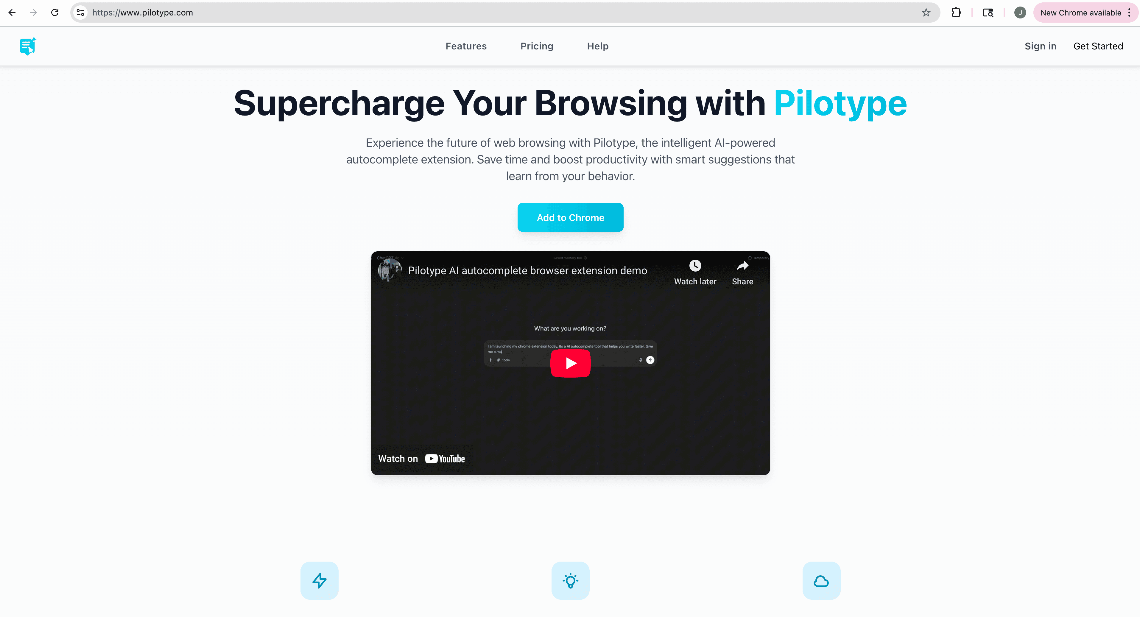 Pilotype - AI Browser Autocomplete